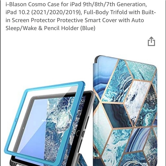 New Cosmo IPad case. Trifold with built in screen protector. - Picture 6 of 7